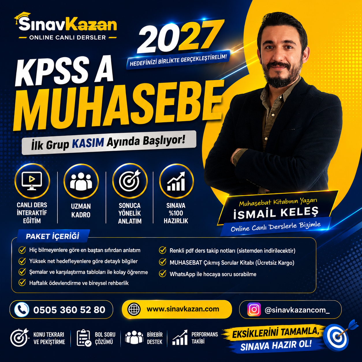 2027 İSMAİL KELEŞ İLE ONLİNE MUHASEBE DERSLERİ
