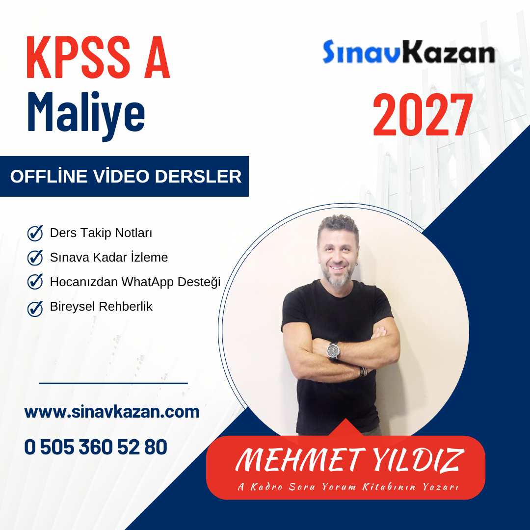 MEHMET YILDIZ İLE OFFLİNE MALİYE DERSLERİ 2027